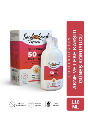 MNZ- مضادة للثدي و البقع البغمانية SPF 50 كريم الشمس 110 مل 8680407133796 - Soul N Sand