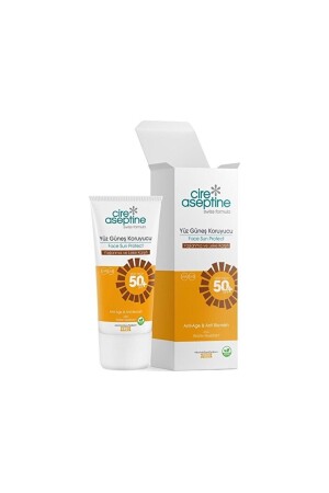 واقي الشمس من وجه MNZ SPF 50 مضاد للشيخوخة والبقع 50 مل CIR603080 - Cire Aseptine