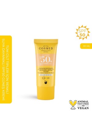 كريم واقي شمسي ملون MNZ Spf50 30 ml 8684184600601 - COSMED