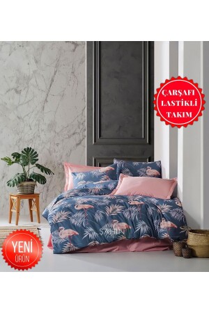 MNZ - غرفة الشباب والأطفال ورقة السرير المرنة فلامينغو الواحدة غطاء غطاء غطاء TYC00686339528 - Şahinhome