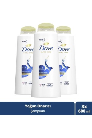 شامبو رعاية الشعر MNZ- Ultra Care شامبو رعاية الشعر مكثف إصلاح للشعر المتضرر 600 مل X3 - Dove