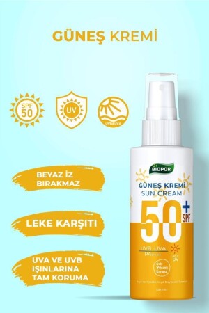 واقي من الشمس من MNZ- UVB مضاد لللامعاء عالية الحماية +50spf 100 مل واقي من الشمس14 - biopor