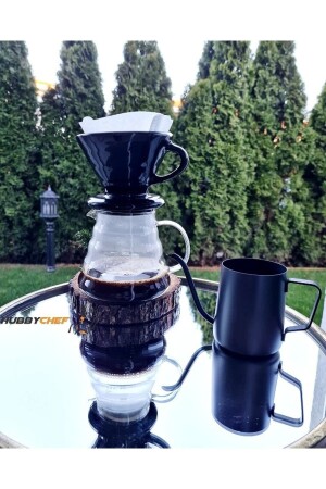 مجموعة صناعة القهوة من نوع MNZ V60 Dripper 600ml كوب السيراميك كوب القهوة صناعة القهوة CAMKHVSET02 - HUBBYCHEF