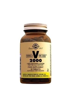 MNZ- Vm 2000 الفيتامينات المتعددة 30 حبوب - Solgar