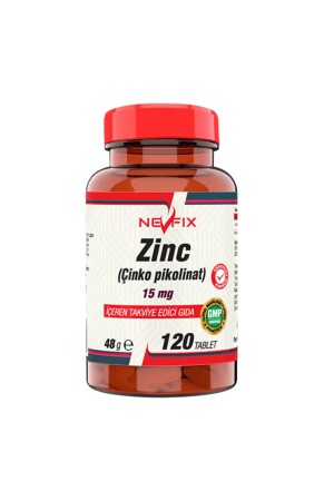 MNZ- Zinc زنك بيكولينات 15 مگ 120 حبوب - Nevfix