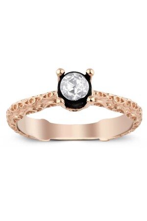 MNZ-0 15 كيراط حلقة الماسة - Sembol Gold
