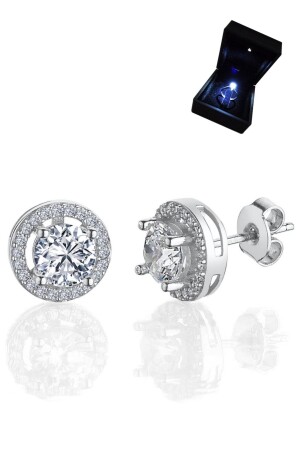 MNZ-0 في صندوق خفيف. 50 كيراط أذن أذنية - Crystal Diamond Zirconia