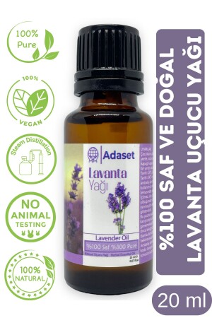 MNZ-100% زيت اللافندرة النقي والطبيعي 20 مل AG-001 - Adaset