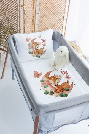 MNZ-100% Delux Cotton شخصية 70x120 حديقة السرير غطاء غطاء مجموعة PRKYT58 - Lilabio