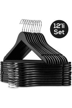 MNZ-12 قطع من الخشب تبدو بلاستيكية نوعية 12pcs الملابس السوداء ملابس ملابس ملابس ملابس ملابس ملابس ملابس ملابس ملابس ملابس ملابس ملابس مل - Canbay Store