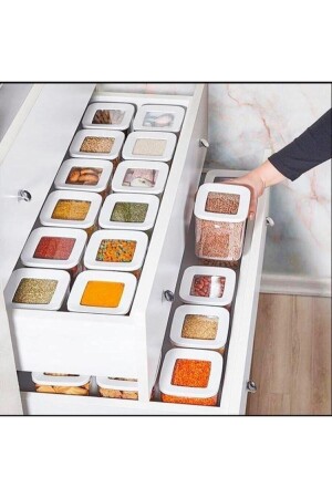 MNZ-12 Li Super Storage Container Set 1200 مل - 1200 مل حاوية الطعام vp184_12pcs_idea - Vip Ahmet