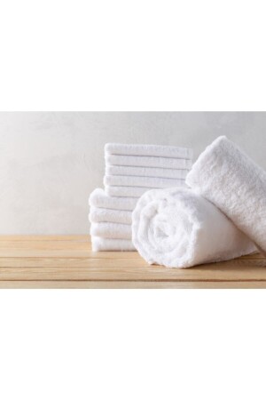 MNZ-12 Pieces Hotel مناشفة اليد ووجهه و رأسه 50x90 10luhavlu - MEŞELİ TEKSTİL