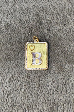 MNZ-14 كيراط ذهبية الحرف المربع الحرج B Pendant UCHRFKRNSTLJKB - Bayar Gold