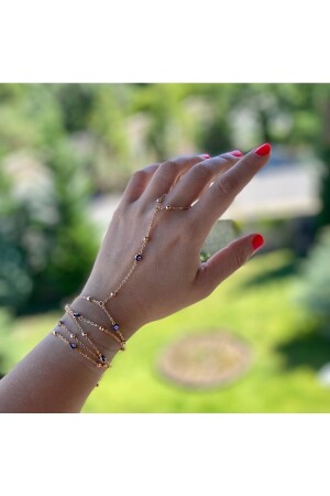 MNZ-14k ذهبية مطلية العين الشريرة حبة لف لفائف اليد الملحقات - Pop Up Store