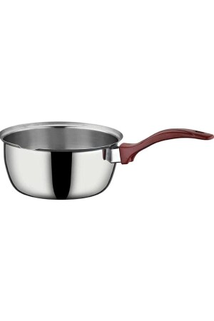 MNZ-17 Cm Koçarola فولاذي حليب العلبة حليب العلبة Vefa غلي البيض الخضروات غلي وعاء القهوة 666V - Russet