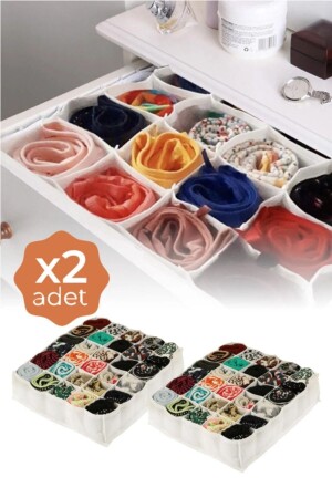 MNZ-2 قطع 30 قطعة مُنظّم عسل البيضاء 42×35×10 سم SERS004433 - Serstil