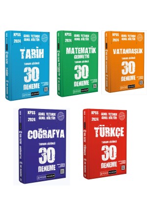 MNZ-2024 KPSS Pegem Academy General Ability General Culture 30 مجموعة مقالات (150 مقال 5 كتب) - Pegem Akademi Yayıncılık