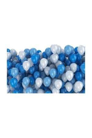 MNZ-25 طائرات بالونات المعدنية المزمنة (الأزرق والأبيض) المختلفة التي تطير مع هيليوم - Tatli Günler