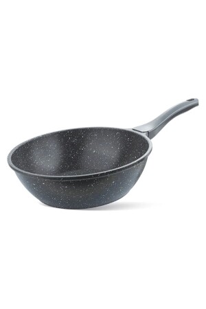 MNZ-28 سم Wok Pan Gray ThermoAD 28 سم سلاسل غرانيت - ThermoAD