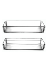 MNZ-2-Piece Large Pyrex Premium مستطيل طبق الخبز - صناديق - 4350cc. Fma05050 PB2X59334 - Paşabahçe