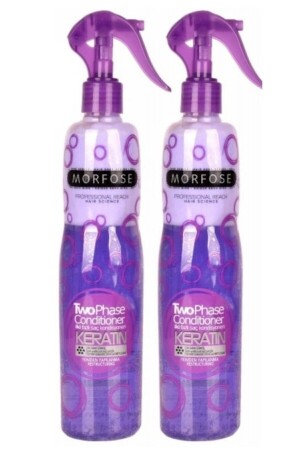 MNZ-2x400 ml ماء جاف مزدوج المرحلة المزج التي تحتوي على كيراتين - Morfose