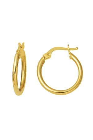 MNZ-3 Cm 24k الذهب حلقة أذنيات النساء - Pearly Handmade