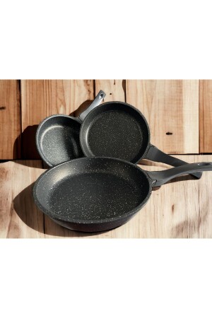 MNZ-3- Piece Single Handle معدنية معدنية مجموعة 20 24 28 سم طباخ مطبخ3 قطع - COOK KİTCHEN