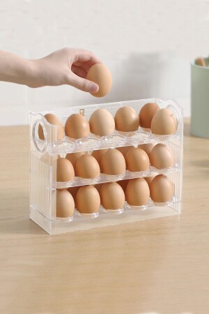 MNZ-3-Shelf ثلاجة منظمة حاملة البيض SC4301 - Sunplast