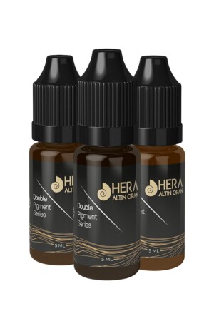MNZ-3x5ml مكياج دائم و صبغة ميكروبلاينج (3 ألوان رئيسية) القهوة التركية - الإسبريسو - كابوشينو - Hera Altın Oran