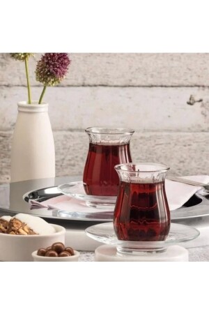 MNZ-42741 مجموعة لينكا من 6 كؤوس شاي - 145 مل - Paşabahçe