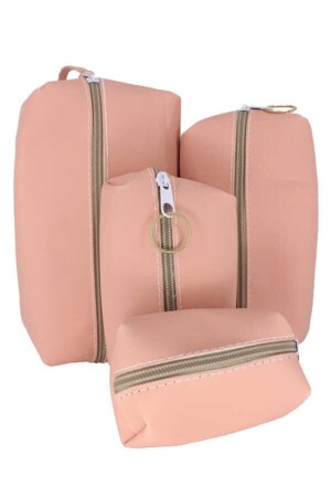 كيس مكياج من نوع MNZ-4-Piece Matryoshka Pink - Moon Shopping