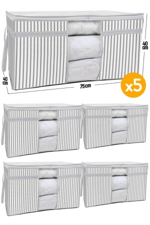 قطعة من MNZ-5 - شرائح حبل الوسادة من النافذة 75 × 40 × 40 سم - نمط حبل رمادي - Serstil