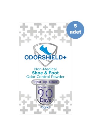 MNZ-5 قطع من مُزيل رائحة القدم - مسحوق مُزيل رائحة الأحذية - فعال لمدة 90 يوماً - Odorshield+