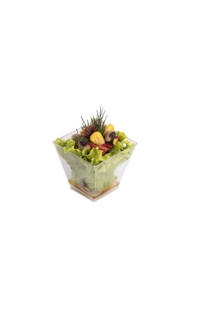 MNZ-50pcs 200cc صلطة بريزم حاوية PR048 - Genel Markalar