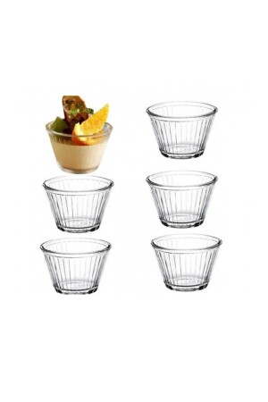 MNZ-53298 6-قطعة كريم كراميل Bowl - 9 سم EVİDEASRN003 - Paşabahçe
