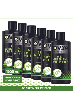 MNZ-6 في 1 خضراء Shl Priptor مضادة للسلوليت G5 زيت تدليك 6x1000 مل - Ovya