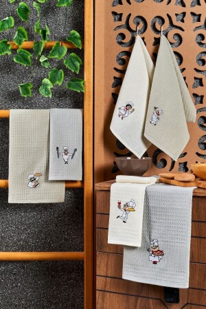 MNZ-6- Piece Kitchen Towel Cook Set 40x60 - Casnack