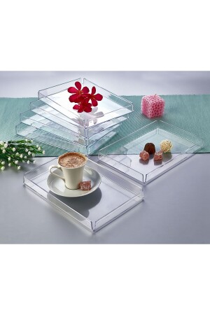 MNZ-6-Piece أكريليك كريستال عرض الصندوق المزخرف الصندوق - Aslife Home