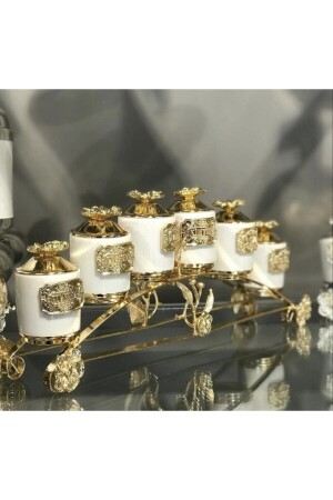 MNZ-6-Piece Gold White Spice Set 290 - nuraccessory