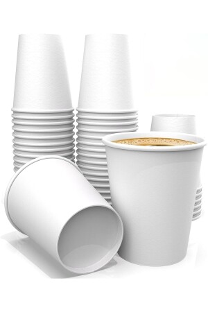 MNZ-7 Oz ورقية كوب أبيض 100 قطعة - Maycup