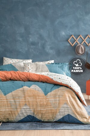 مجموعة غطاء غطاء واحد من MNZ-Aden Ranforce - Navy Blue YTSGRPIST-1384334 - Yataş