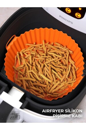 MNZ-Airfryer سيليكون حاوية الخبز 20x5 سم بي بي بي مجانا ورق الخبز الملحقات مع جميع Airfryers 1132475283957097 - CREARTHOME