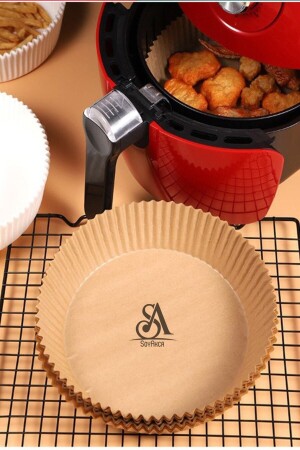 ورق التخبز من طراز MNZ-Airfryer (Air Fryer) فراير - 50 قطعة 16 سم - 50 قطعة ورق التخبز من طراز Soyakca 50 قطعة - SoyAkca