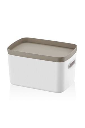MNZ-Alegra 3 قطع 4 Lt Mix Multi-purpose Cabinet Organizer Box مع غطاء - صندوق تخزين أزيائي - Panji Ev Gereçleri