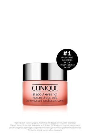 (MNZ-All About Eyes Rich) كريم رعاية العين المكثفة (منز) 15 مل 6 كاك - Clinique