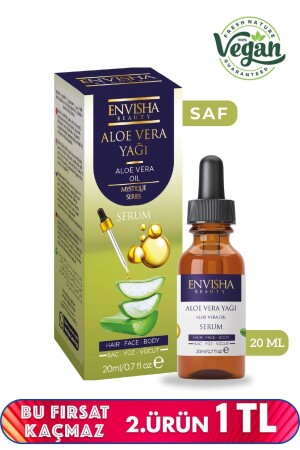 زيت MNZ-Aloevera زيت نباتية طبيعي 100% زيت اليلو فيرا 20 مل - Envisha Beauty