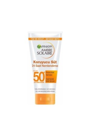 MNZ-Ambre Solaire حليب واقي Spf 50+ وجه وجسم السفر حجم 50 مل GNMGarnierKS50+50 مل - Garnier