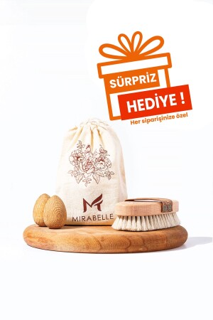 MNZ-Anti-Cellulite 100% فرشاة خرس الخيول الطبيعية - Mirabelle