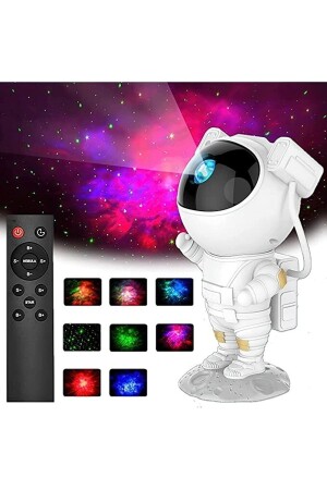 أجهزة مكنسة الفضاء (MNZ-Astronaut Galaxy Projector) ضوء ليلي لغرفة الأطفال bak87487484878748 - Bakgeldi