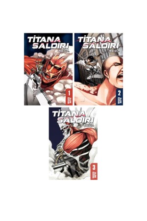 (MNZ-Attack on Titan) 1-2-3 - المجلدات المكونة من مانجا - هاجيمي إيزاياما - Gerekli Şeyler Yayıncılık
